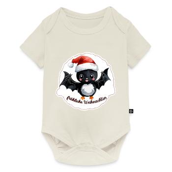Bat Christmas - Baby Premium short-sleeve bodysuit - off white - Front