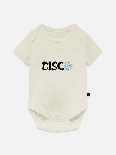 Disco - Baby Premium Kurzarmbody - Naturweiß