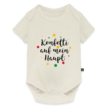 Konfetti auf mein Haupt - Baby Premium Kurzarmbody - Naturweiß - Vorne
