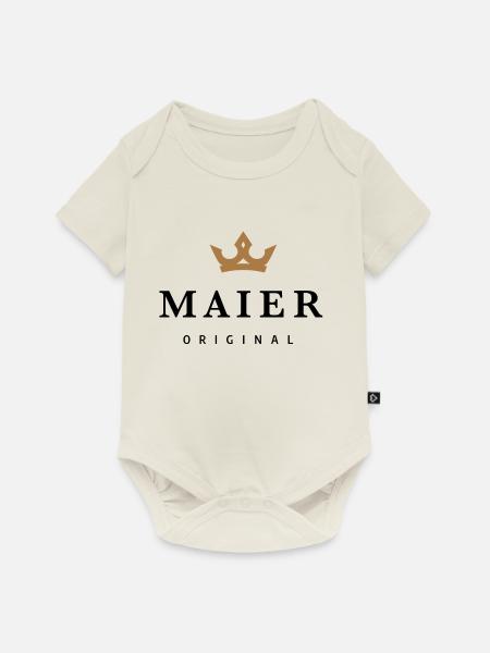 Maier - Baby Premium Kurzarmbody - Naturweiß