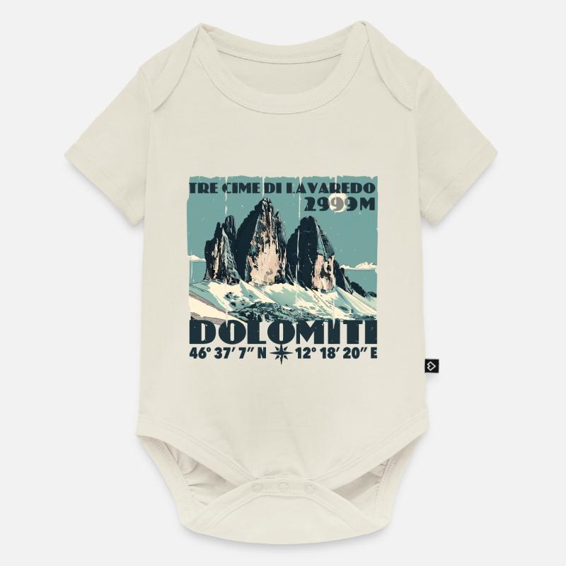 Te Cime Lavaredo Dolomiti Three Peaks Dolomites - Baby Premium short-sleeve bodysuit - off white