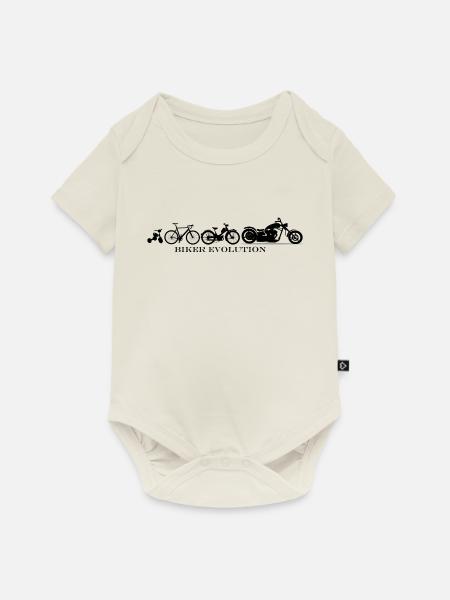 Biker Evolution Chopper - Baby Premium Kurzarmbody - Naturweiß