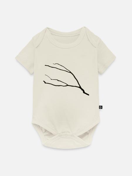 Der Ast - Baby Premium Kurzarmbody - Naturweiß