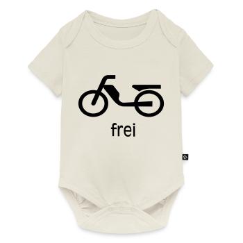 Mofa / Moped Frei - Baby Premium Kurzarmbody - Naturweiß - Vorne