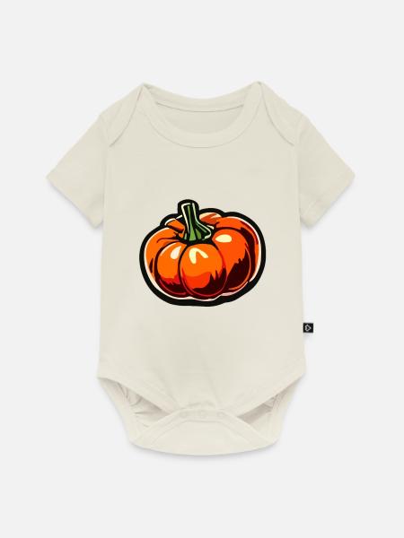 Lebensmittel / Gemüse / Markt / Vitamine / Design - Baby Premium Kurzarmbody - Naturweiß