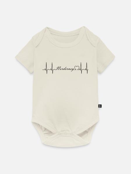 Norderney - Baby Premium Kurzarmbody - Naturweiß