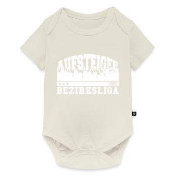 Aufsteiger 2025 Bezirksliga Aufstieg Fußball - Baby Premium Kurzarmbody - Naturweiß - Vorne