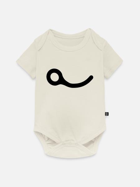 Schließen Pin - Baby Premium Kurzarmbody - Naturweiß