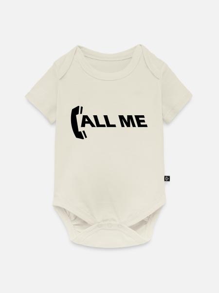 call_me_1c - Baby Premium Kurzarmbody - Naturweiß