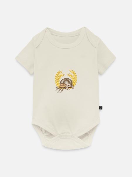 Brot - Baby Premium Kurzarmbody - Naturweiß