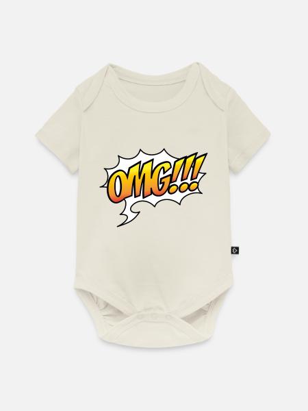 OMG! - Baby Premium Kurzarmbody - Naturweiß