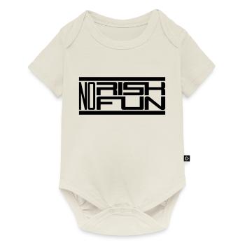 bar no risk no fun claim risk danger - Baby Premium short-sleeve bodysuit - off white - Front