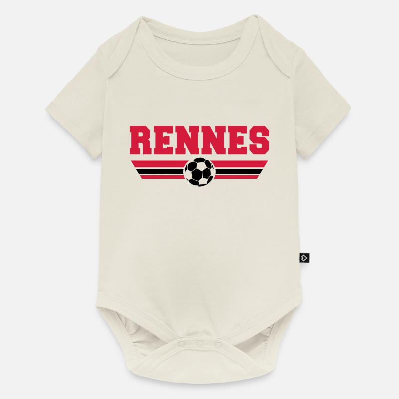 Rennes foot 2013 - Body à manches courtes Premium Bébé - blanc cassé