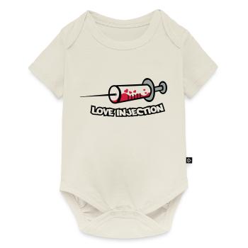 spritze_love_injection2 - Baby Premium Kurzarmbody - Naturweiß - Vorne