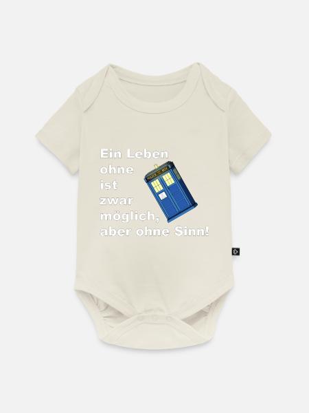 ein leben ohne tardis - Baby Premium Kurzarmbody - Naturweiß
