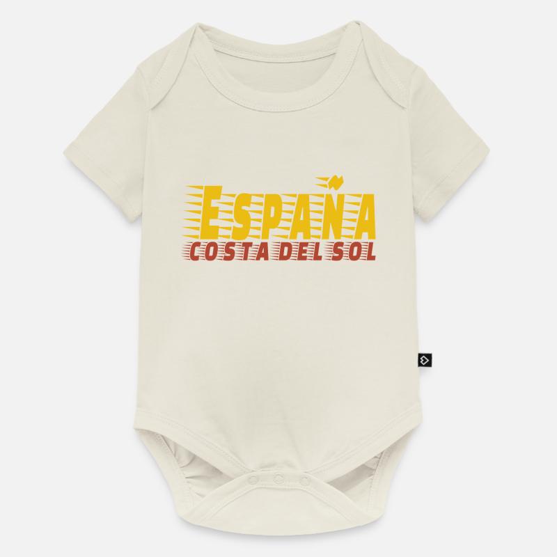 Espagne Costa del Sol / Été - Body à manches courtes Premium Bébé - blanc cassé