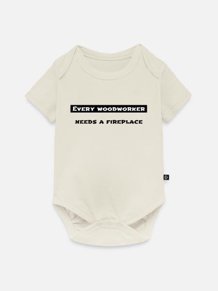 birthday present carpenter plumber - Baby Premium Kurzarmbody - Naturweiß