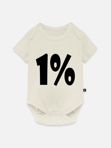 1 - Baby Premium Kurzarmbody - Naturweiß