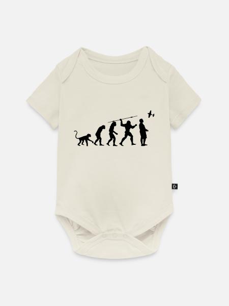 Pilot Evolution - Baby Premium Kurzarmbody - Naturweiß