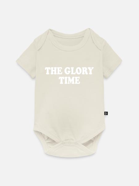 The glory time - Baby Premium Kurzarmbody - Naturweiß