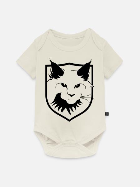 Maine Coon - Baby Premium Kurzarmbody - Naturweiß