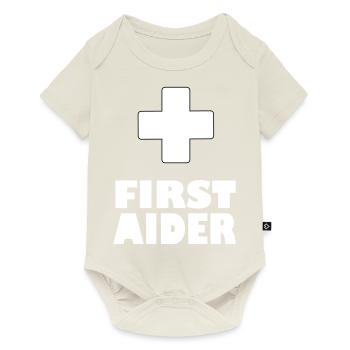 first aider - Baby Premium short-sleeve bodysuit - off white - Front