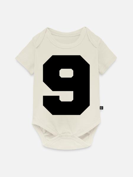 9 - Baby Premium Kurzarmbody - Naturweiß