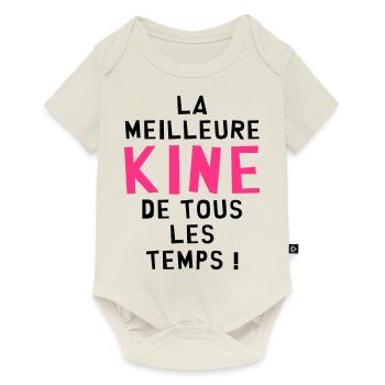 Kiné / Kinesitherapeute / Kinésithérapie / Masseur - Body à manches courtes Premium Bébé - blanc cassé - Devant