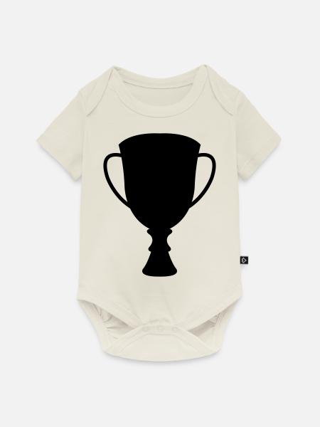 pokal - Baby Premium Kurzarmbody - Naturweiß