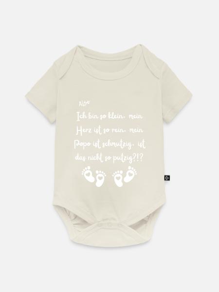 Ich bin so klein. - Baby Premium Kurzarmbody - Naturweiß