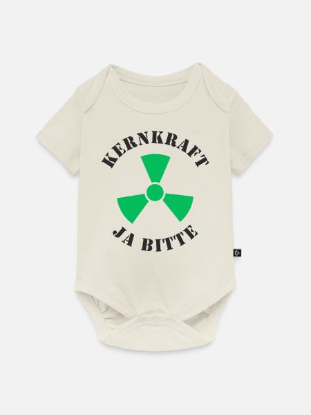 Kernkraft, Ja bitte - Baby Premium Kurzarmbody - Naturweiß