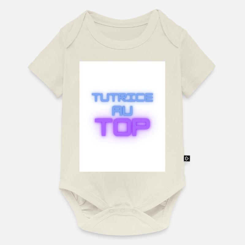 tutrice - Body à manches courtes Premium Bébé - blanc cassé