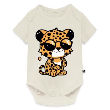 Zoolto the Leopard - Baby Premium short-sleeve bodysuit - off white - Front