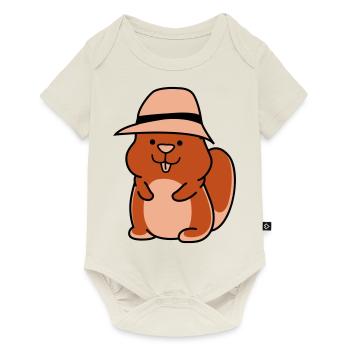 Hamster Funny - Baby Premium short-sleeve bodysuit - off white - Front