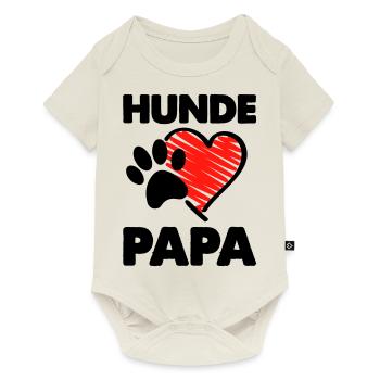 hunde papa - Baby Premium Kurzarmbody - Naturweiß - Vorne