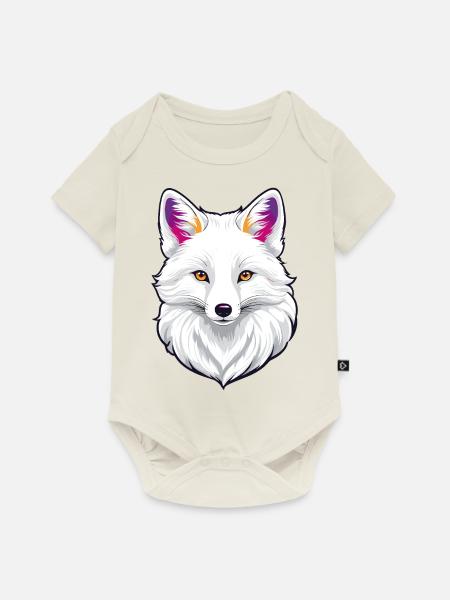 Polarfuchs - Baby Premium Kurzarmbody - Naturweiß