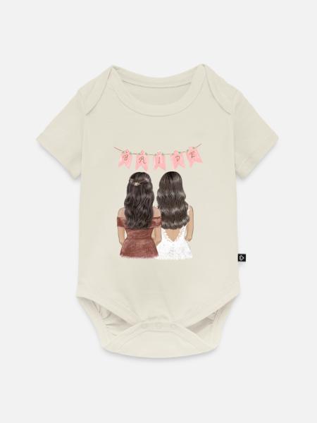 Braut - Baby Premium Kurzarmbody - Naturweiß