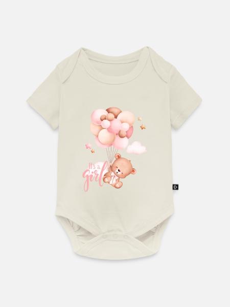 Its a girl - Baby Premium Kurzarmbody - Naturweiß