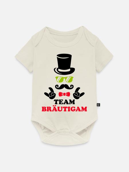 team bräutigam - Baby Premium Kurzarmbody - Naturweiß