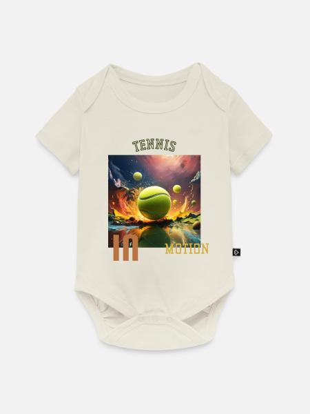 Tennis in Motion - Baby Premium Kurzarmbody - Naturweiß