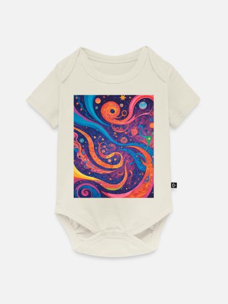 Kosmische Abstraktion - Baby Premium Kurzarmbody - Naturweiß
