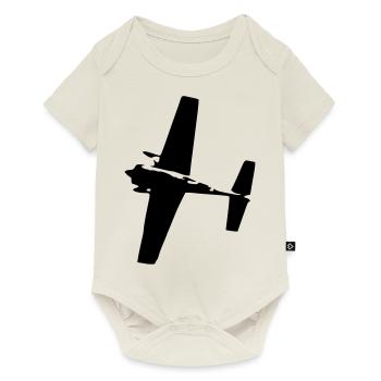 Airrace Flieger - Baby Premium Kurzarmbody - Naturweiß - Vorne