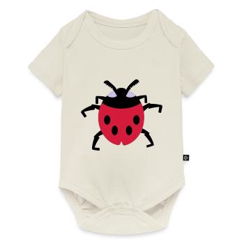 Marienkäfer / ladybug (3c) - Baby Premium Kurzarmbody - Naturweiß - Vorne