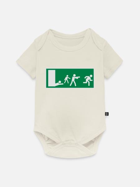 ZOMBIESNOEXIT - Baby Premium Kurzarmbody - Naturweiß