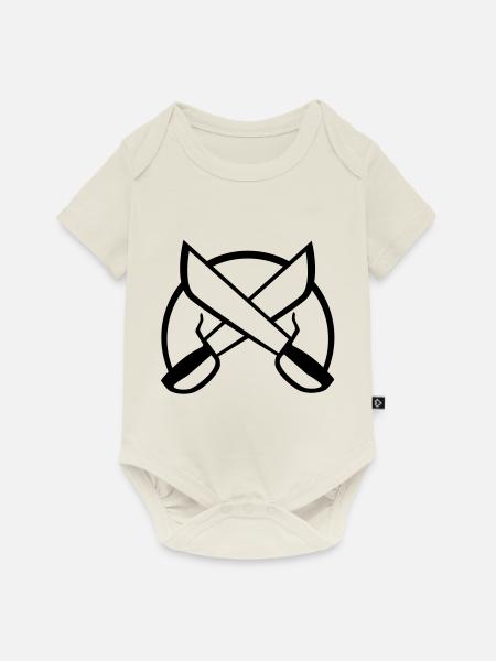 Wing Chun 1 - Baby Premium Kurzarmbody - Naturweiß