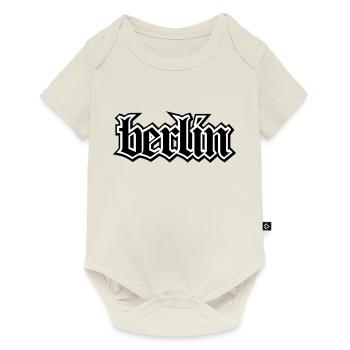 Berlin lettrage Oldschool pour cadeau de Berlin - Body à manches courtes Premium Bébé - blanc cassé - Devant