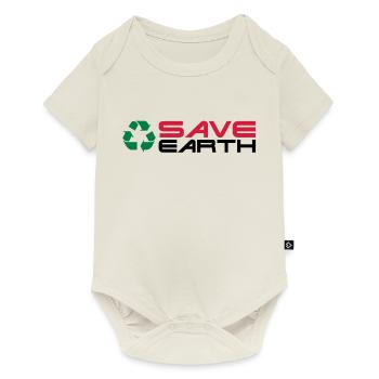Recycling__V007 - Body à manches courtes Premium Bébé - blanc cassé - Devant