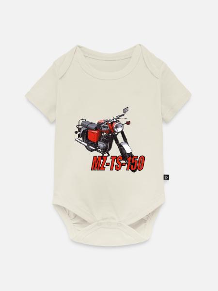 MZ TS 150 - Baby Premium Kurzarmbody - Naturweiß