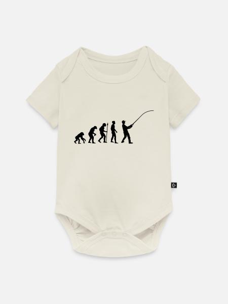 fishing__evolution____f1 - Baby Premium Kurzarmbody - Naturweiß