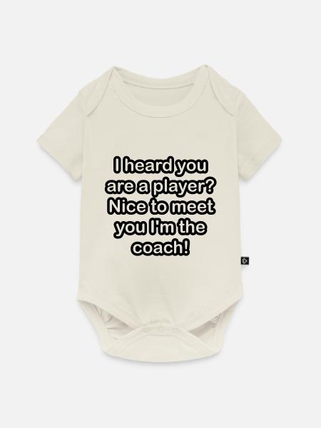 Player - Baby Premium Kurzarmbody - Naturweiß